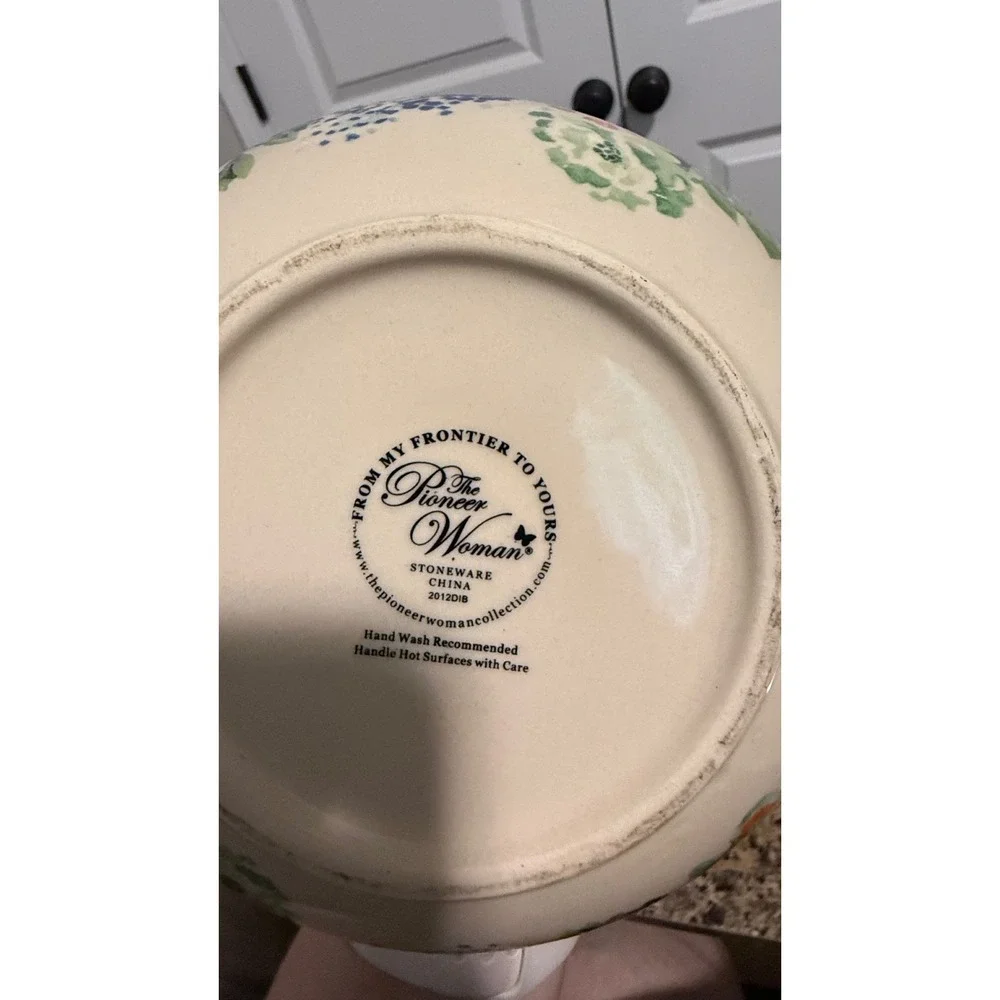 Pioneer Woman Flea Market Country Garden Stoneware Teapot Floral With Lid